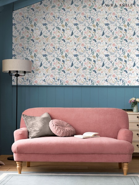 Laura Ashley Dusky Seaspray Litton A4 Wallpaper Sample (AP5599) | £1