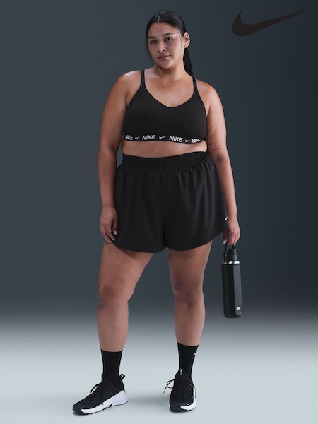 Nike Black Curve Indy Light Support Padded Adjustable Sports Bra (AP5647) | £33