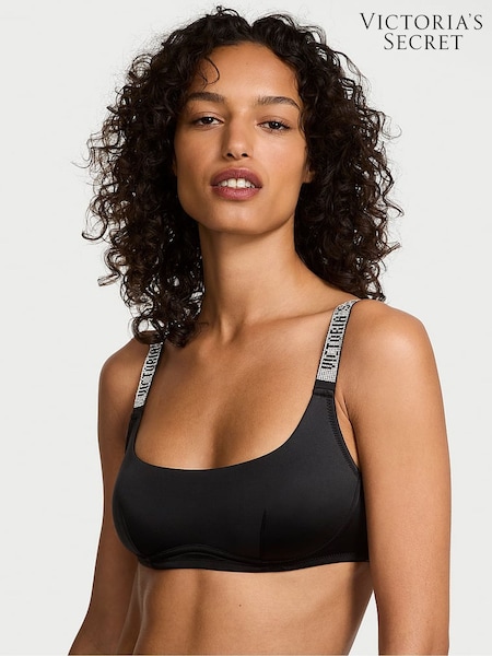 Victoria's Secret Black Shine Strap Bralette (AP6149) | £29