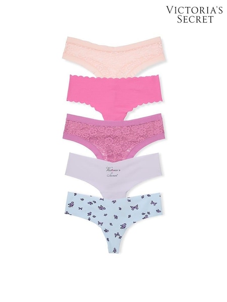 Victoria's Secret Pink/Purple/Blue 5 Pack Knickers (AP6158) | £27