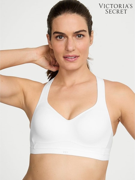 Victoria's Secret White Incredible Max™ High Impact Sports Bra (AP6159) | £49