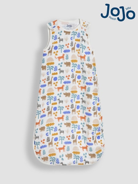 JoJo Maman Bébé Safari Print 1 Tog Baby Muslin Sleeping Bag (AP6240) | £28