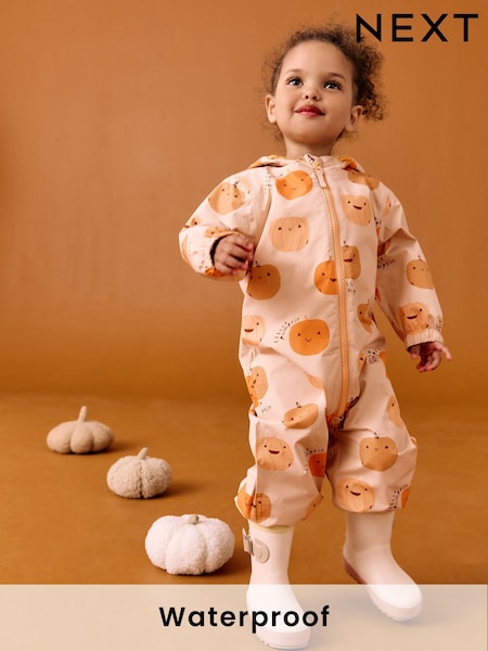 Orange Waterproof Printed Puddlesuit (3mths-7yrs) (AP6246) | £21 - £25