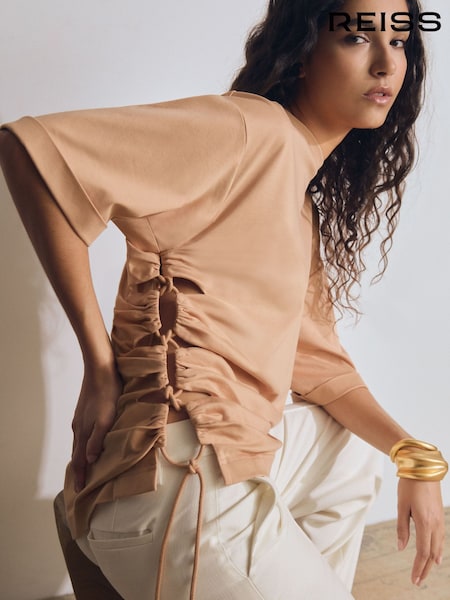 Atelier Cotton Cut-Out Rope-Cord Top (AP6311) | £48