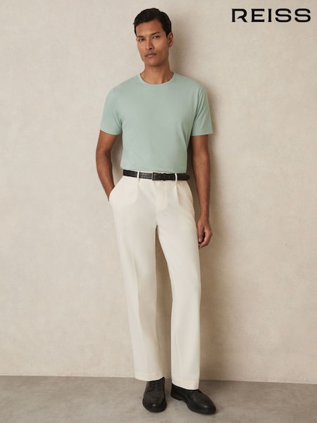 Reiss Mint Green Bless Marl Crew Neck T-Shirt (AP6330) | £28