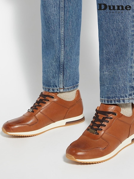 Dune London Brown Trilogy Trainers (AP6470) | £109