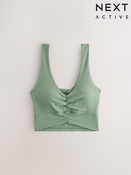 Sage Green Active Twist Back Sports Bra (AP6533) | £23