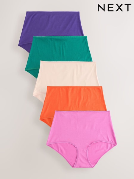 Jewel Tone Full Brief Rich Knickers 5 Pack (AP6913) | £11