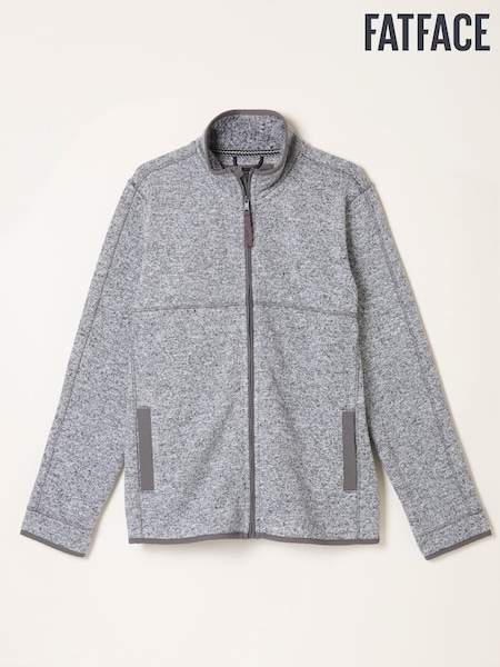 FatFace Haxby Grey Zip Through Sweat (AP7004) | £65