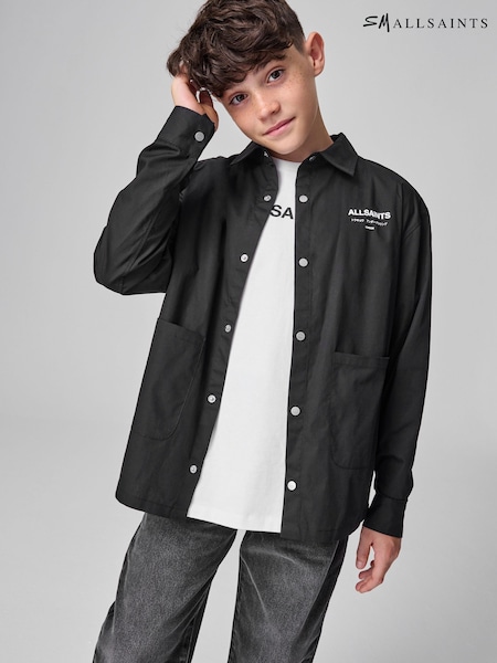 smALLSAINTS Black/White Underground Shacket and T-Shirt Set (AP7443) | £40 - £46