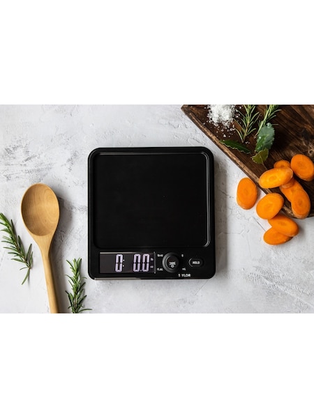 Taylor Black Antimicrobial Kitchen Large Display Accurate Scales (AP7553) | £29