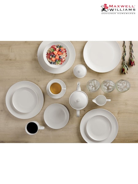 Maxwell Williams 16 Piece White Basics Diamonds Dinner Set (AP7572) | £191