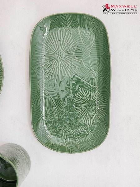 Maxwell Williams Green Large Oblong Ceramic Serving Platter (AP7576) | £29
