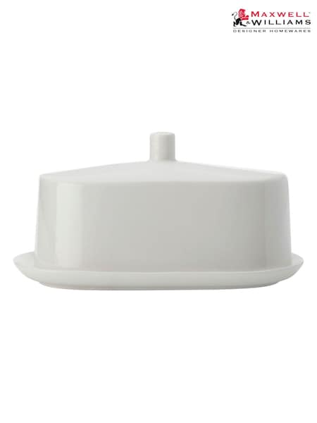Maxwell Williams White Fine Bone China Butter Dish (AP7579) | £33