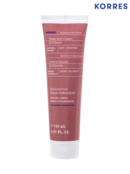 Korres Apothecary Wild Rose Petal Soft Cream Exfoliator 200ml (AP7724) | £23