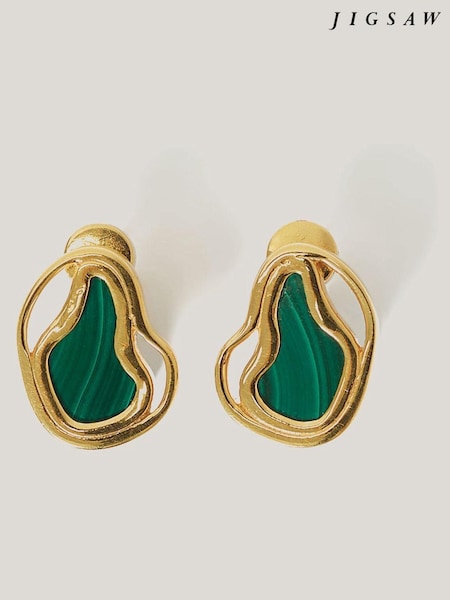 Jigsaw Gold Tone Vermeil Earrings (AP7777) | £95
