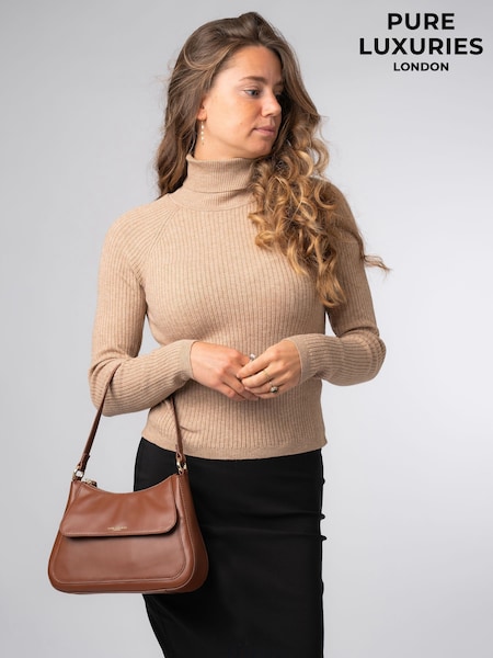 Pure Luxuries London 'Mable' Leather Grab Bag (AP7854) | £49
