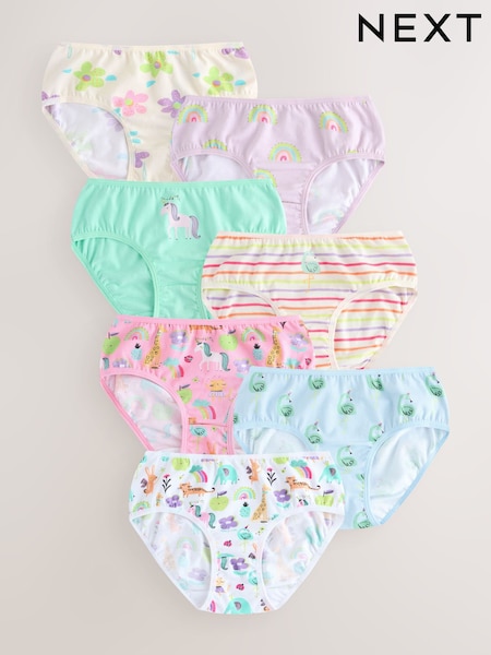 Pink/Blue Briefs 7 Pack (1.5-14yrs) (AP7953) | £10 - £12