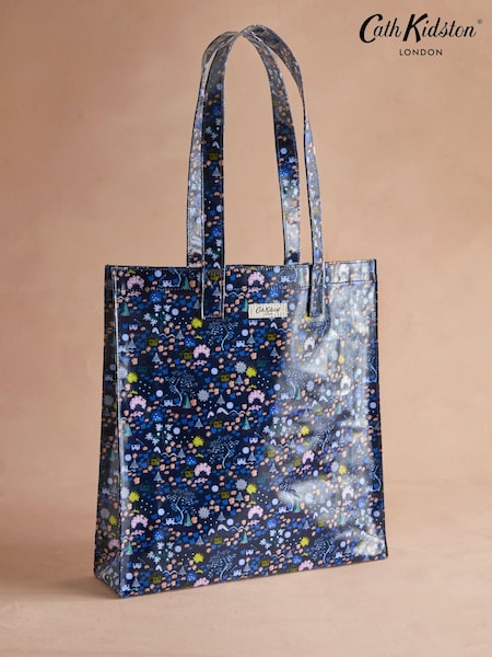 Cath Kidston Navy Tiny Town Large Coated Book Bag (AP8027) | £26