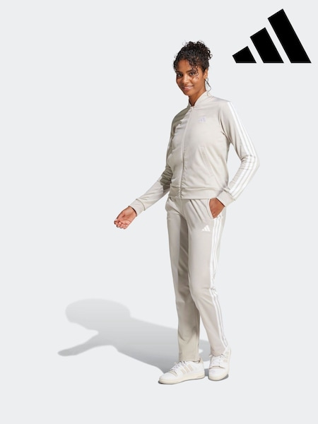 adidas Grey Essentials 3-Stripes Tracksuit (AP8250) | £0