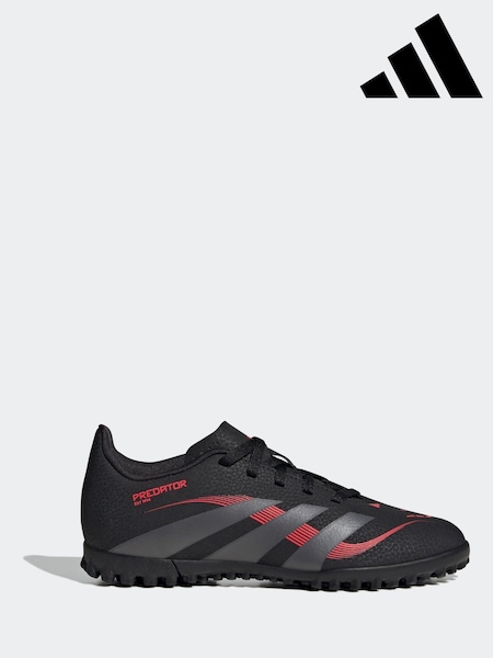 adidas Black/Grey Kids Predator Club Turf Boots (AP8390) | £35