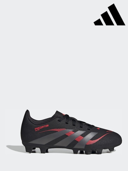 adidas Black/Grey Kids Predator Club Firm/Multi-Ground Boots (AP8396) | £35
