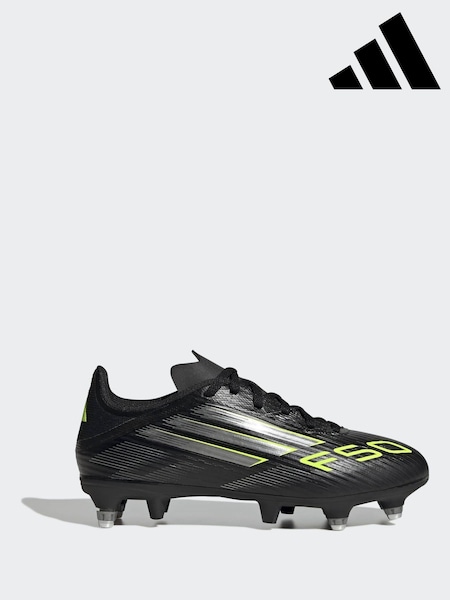 adidas Black/Grey Kids F50 League Soft Ground Boots (AP8416) | £50