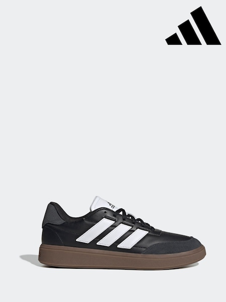 adidas Black Courtblock Trainers (AP8974) | £50