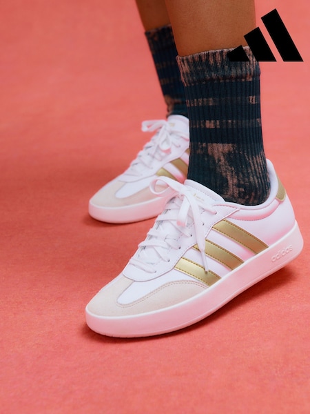 adidas White Barreda Trainers (AP9019) | £55
