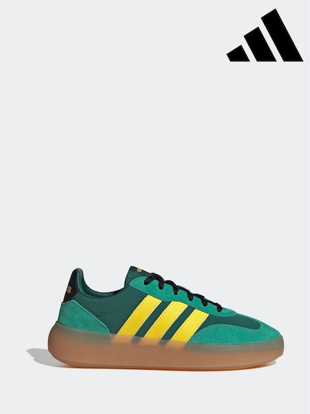 adidas Green/Yellow Barreda Decode Lace Junior Trainers (AP9028) | £38