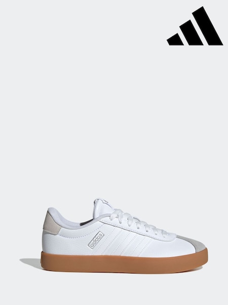 adidas lilly White VL Court 3.0 Trainers (AP9236) | £60