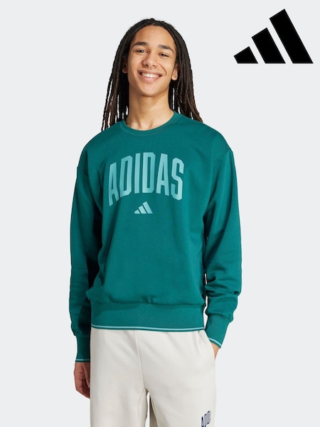 adidas Green Collegiate Sweatshirt (AP9360) | £45