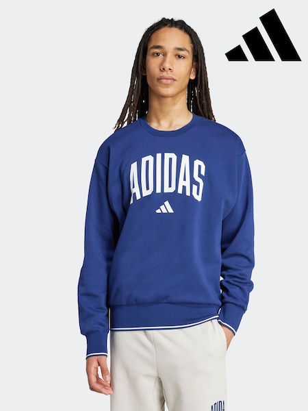 adidas Blue Collegiate Sweatshirt (AP9373) | £45