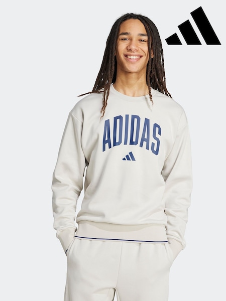 adidas Grey Collegiate Sweatshirt (AP9382) | £45