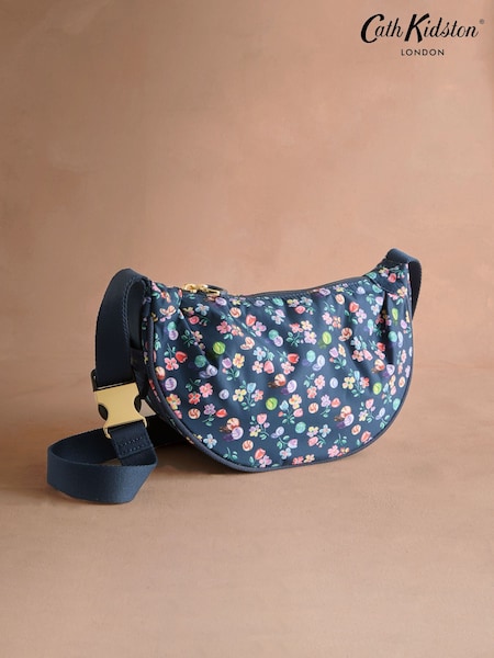 Cath Kidston Navy Marble Ditsy Sling Cross-Body Bag (AP9598) | £42