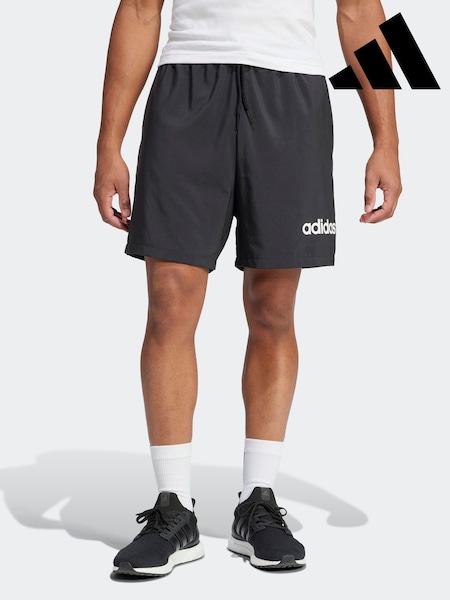 adidas Black Essentials Linear Logo Shorts (AP9672) | £0