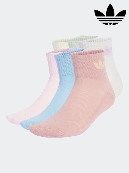 adidas Originals Pink Ankle 3 Pack Socks (AP9904) | £20