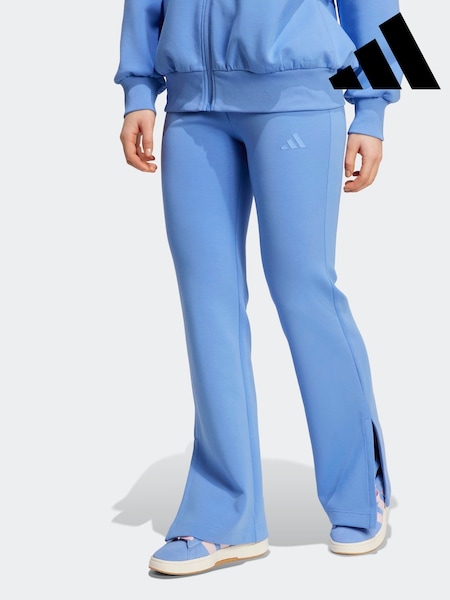 adidas Blue ALL SZN Soft Lux Flared Trousers (AP9929) | £55