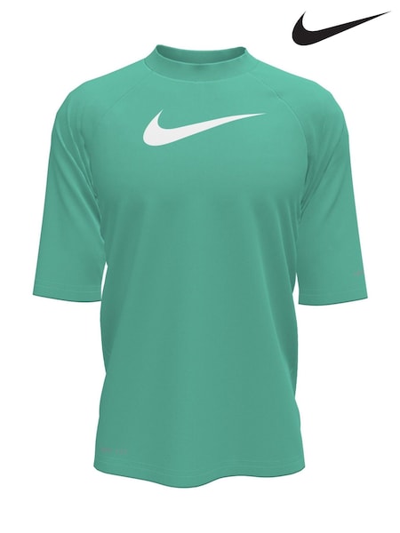 Nike Blue Sun Safe Hydroguard Short Sleeve Rash Vest (AR0106) | £24
