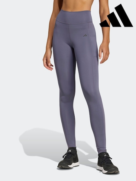 adidas Purple Optime Full Length Leggings (AR0124) | £45