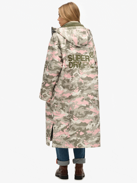 Superdry Pink Windbreaker Logo Changing Robe (AR0133) | £125