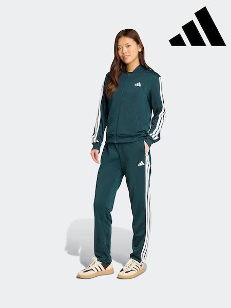 adidas Green Essentials 3-Stripes Tracksuit (AR0416) | £55
