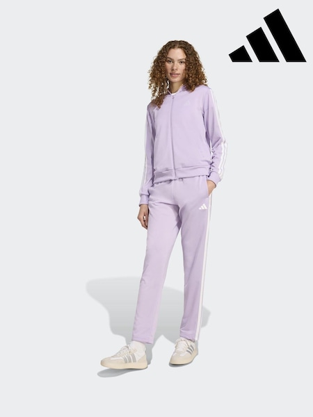 Purple Essentials 3-Stripes Tracksuit (AR0424) | £55