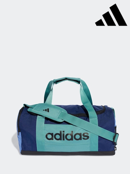 adidas Blue Small Linear Duffel Colorblock Bag (AR0502) | £25