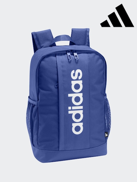 adidas Blue Kids Linear Backpack (AR0512) | £13