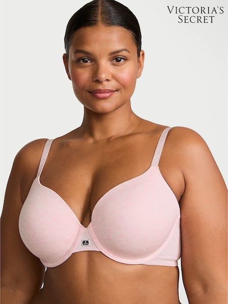 Victoria's Secret Pink Petal Heather Full Cup Cotton Logo Bra (AR0519) | £35