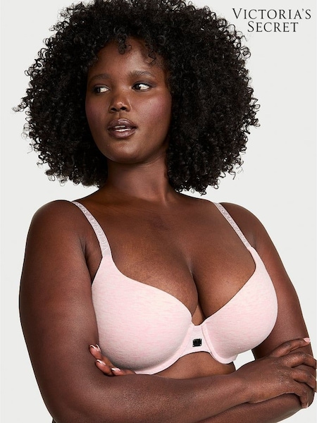 Victoria's Secret Pink Petal Heather Full Cup Push Up Cotton Logo Bra (AR0521) | £35