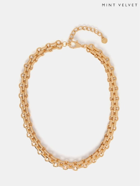 Mint Velvet Gold Tone Short Chain Necklace (AR0701) | £35