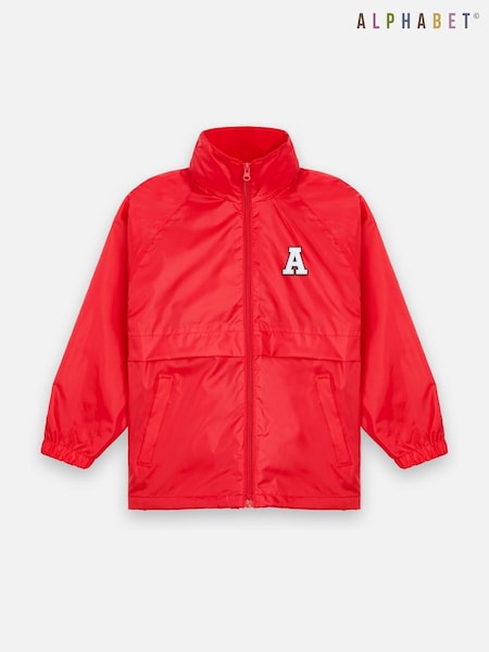Personalised Monogrammed Boys Micro Fleece lined Rain Jacket by Alphabet (AR0844) | £23
