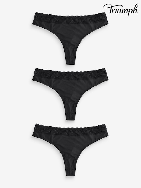 Triumph Feel of Modal String Black Briefs (AR0872) | £28